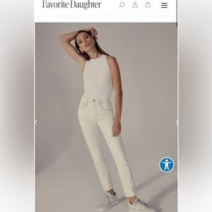 favorite daughter white jeans “the erin”